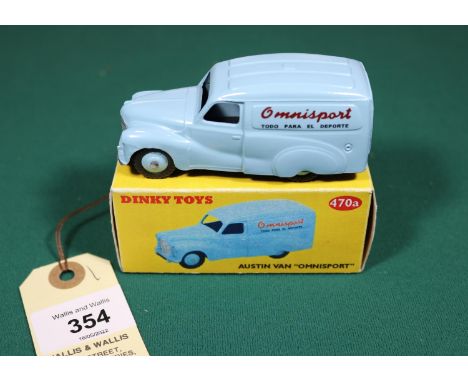 An opportunity to purchase one of a small limited run of the extremely rare Dinky Austin A40 van in Omnisport livery. Produce