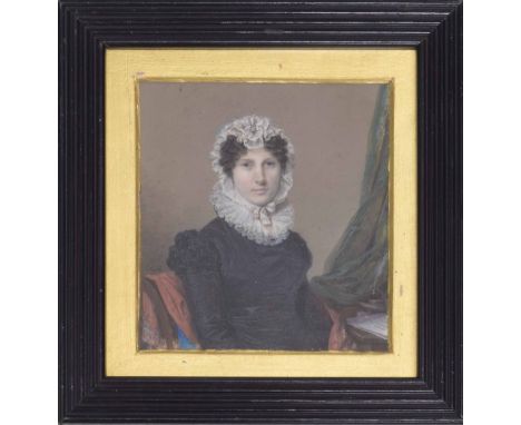 Jacques-Antione Arlaud (1668-1743) - Swiss, portrait miniature of a young lady, seated wearing period costume and fashionable