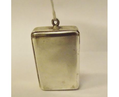 VICTORIAN SILVER PLAIN RECTANGULAR SNUFF BOX