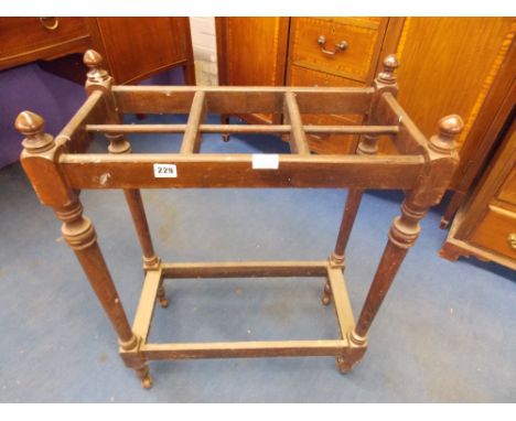 EDWARDIAN SIX DIVISION STICK STAND