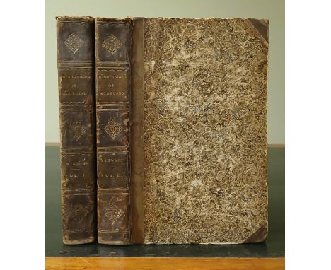 STEWART, Colonel David. Sketches of The Highlanders of Scotland, complete 2 volumes, 8vo, contemp. half-calf, large fold-out 
