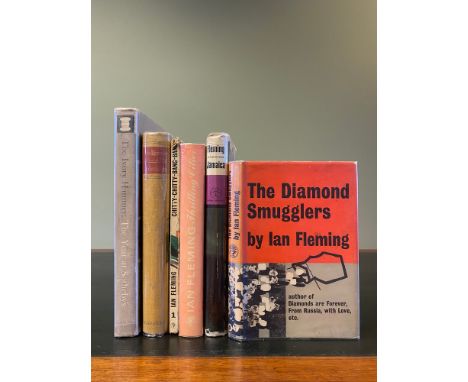 FLEMING, Ian. The Diamond Smugglers, FIRST EDITION, 8vo, publisher's imitation black cloth lettered in white, unclipped dust-