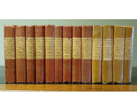 SCOTT, Sir Walter. The Waverley Novels, Complete 48 volume set, original cloth with paper label, 18.5 x 11.5cm, contemp. book