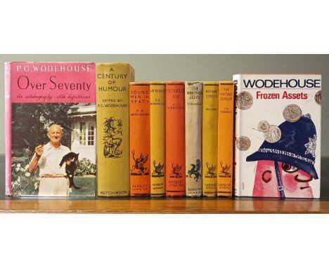 A Collection of P.G. Wodehouse: Frozen Assets, First UK edition, First printing, orig. red cloth with gilt lettering, unclipp
