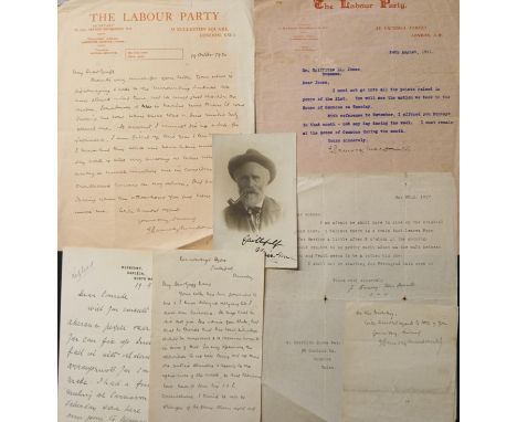 A large collection relating to the formative years of the Labour Party, including: Over 20 signed letters (ALS and TLS) from 
