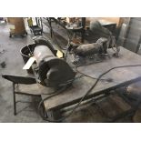 Work Table & (2) Dayton Grinders
