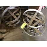 (10) Round Push Carts