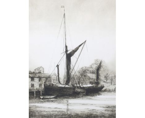Aidan Kirkpatrick (1932-2014), etching, 'The Redoubtable at Snape 87/100'. Signed numbered and titled below, plate 39.5cm x 2