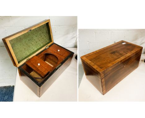 MARQUETRY INLAID TEA CADDY