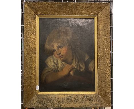 EARLY 19THC PORTRAIT OF YOUNG BOY 58CM X 48CM