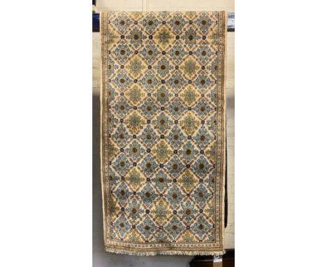 FINE CENTRAL PERSIAN KASHAN RUNNER 290CMS X 80CMS