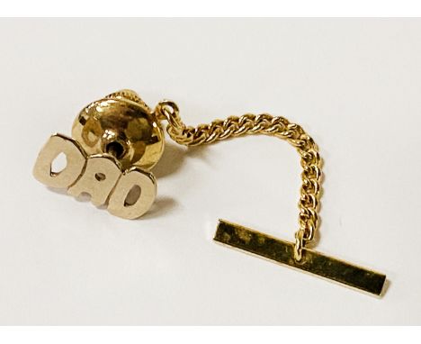 9CT GOLD DAD TIE PIN