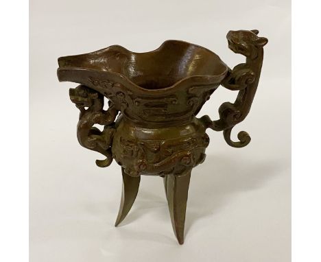 CHINESE BRONZE CUP - 13 CMS (H) APPROX