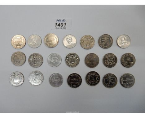 A quantity of Esso F.A. Cup collectors coins (21).