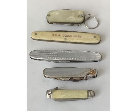 FIVE VINTAGE PEN KNIVES 