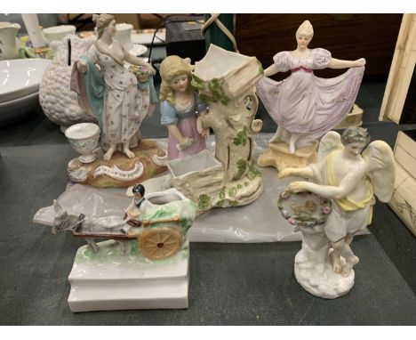 A QUANTITY OF VINTAGE CERAMICS TO INCLUDE CONTINENTAL 
