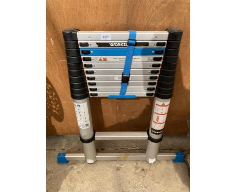 A WORKZONE TELESCOPIC EXTENDABLE LADDER 