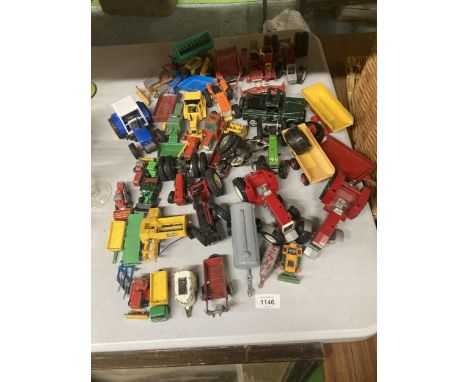 A LARGE QUANTITY OF VINTAGE FARM VEHICLES 