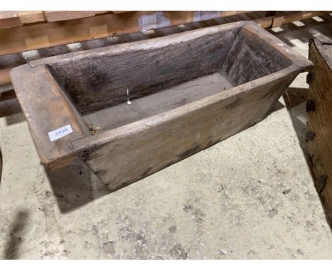 A VINTAGE INDIAN HARDWOOD PLANTER, 29" 
