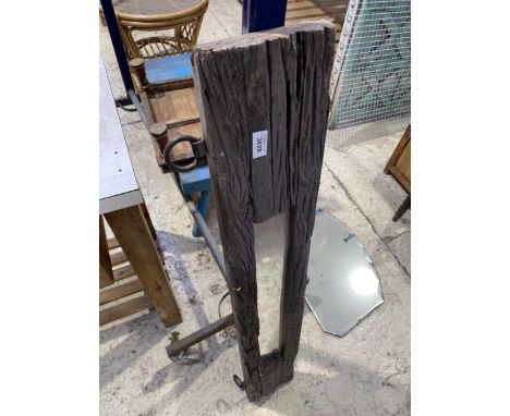 A VINTAGE HARDWOOD HANGING 