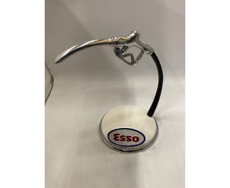 A CHROME ESSO PETROL PUMP HANDLE HEIGHT 32CM 