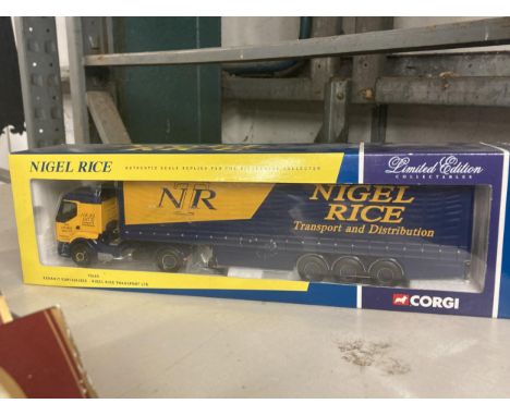 A BOXED CORGI MODEL OF A RENAULT NIGEL RICE WAGON 75605 