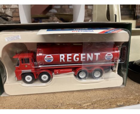 A BOXED CORGI MODEL FUELLING THE FIFTY GUY INVINCIBLE TANKER REGENT OIL COMPANY 