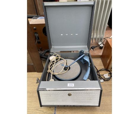 A BUSH PORTABLE RECORD PLAYER 