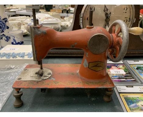 A VINTAGE STAG MINIATURE SEWING MACHINE 