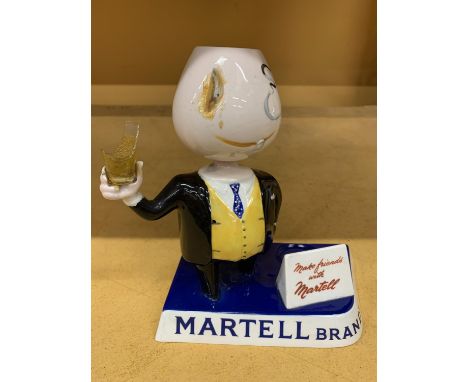 A VINTAGE CARLTON WARE MARTELL BRANDY ADVERTISING MAN HEIGHT 20CM - A/F 