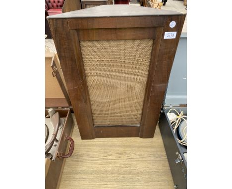 A WOODEN CASED SPEAKER 