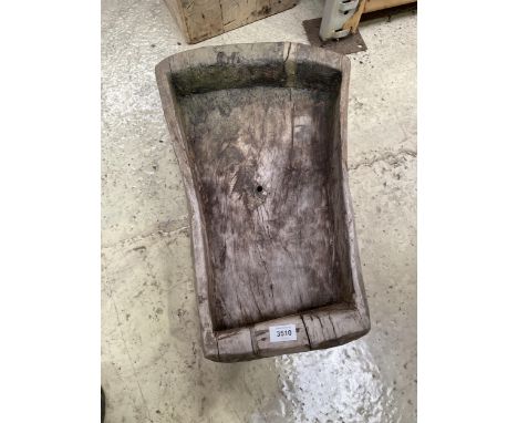 A VINTAGE INDIAN HARDWOOD PLANTER, 23" 