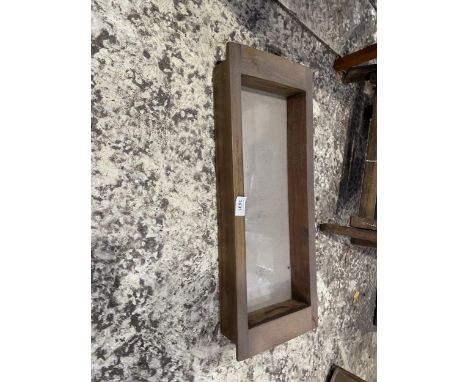 A VINTAGE WOODEN MIRRORED PLANTER BOX 