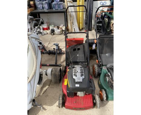 A MOUNTFIELD HP454 LAWN MOWER WITH PETROL ENGINE AND GRASS BOX 