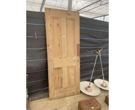 A VINTAGE PINE DOOR 