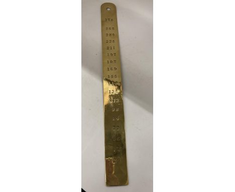 A VINTAGE BRASS MEASURING / SURVEYORS STICK 