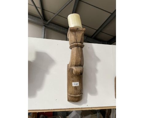 FOUR VINTAGE INDIAN HARDWOOD CARVED CANDLE HOLDERS 