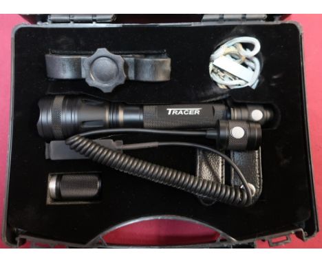 New and unused ex shop stock Tracer LED Ray Tactical ES800 lamping gun light kit in case with accessories 