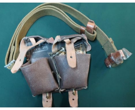 Mosin Nagant ammo pouches with rifle sling, oil bottles and tools (sealed) 7.62x55R 91/30 
