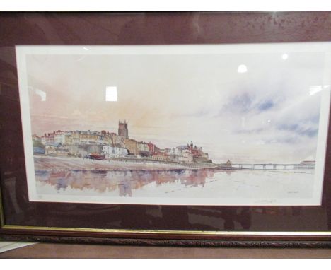 MARTIN SEXTON (XX/XXI): A framed and glazed limited edition print of Cromer, Norfolk.  Pencil signed and No. 309/500, 24cm x 