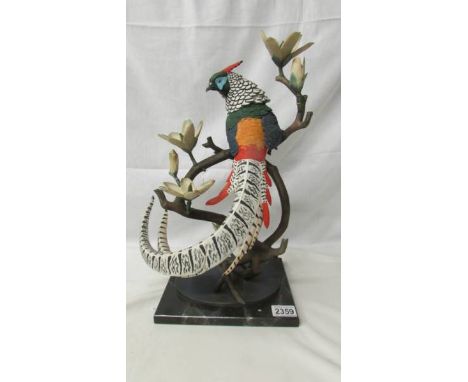 A Border Fine Arts Lady Amherst Pheasant, limited edition of 950, modelled by Richard Roberts, 1998.  (Due to the fragility o