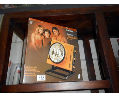 A vintage Philips sunlamp Ultraphil deluxe, untested, sold as a collector's item