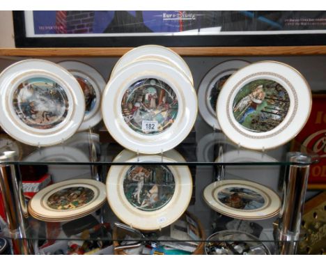 6 boxed Royal Worcester 'The King Arthur' plates and 6 unboxed (these 6 need cleaning)