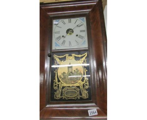 An American wall clock.