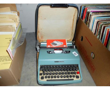 A vintage Olivetti Lettera 32 typewriter