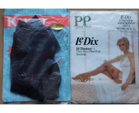 GLAMOUR - VINTAGE STOCKINGS IN ORIGINAL PACKAGING X 2&nbsp;
Size 9 ½ - 10.