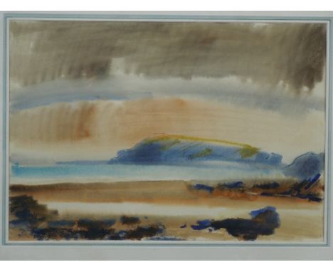 ARTHUR GIARDELLI, (British, lived and worked in West Wales, 1911-2009), 'Gate Holm From Marloes', signed with monogram, water