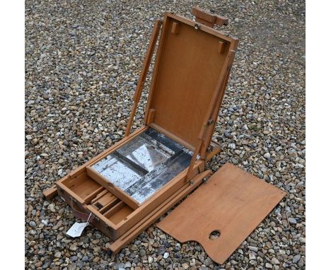 A portable artist's easel set