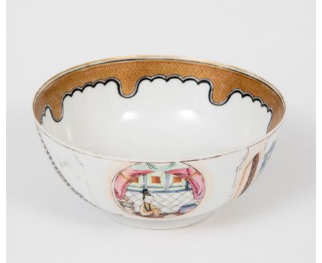 Bowl; China, Yongzheng period (1722 - 1735).Porcelain. Pink family.Presents label of the Stodel collection.Measurements: 6 x 