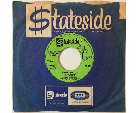 DEAN PARRISH - DETERMINATION C/W TURN ON YOUR LOVE LIGHT 7" (ORIGINAL UK DEMO - STATESIDE SS 550). Scarce double-header groov